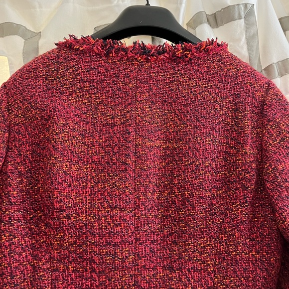 Burgundy tweed jacket - Picture 6 of 7